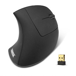 quitting sitting best ergonomic mouse on the market vertical mouse handshake keyboard carpal tunnel syndrome wrist pain evoluent microsoft logitech anker 2.4G Wireless Vertical Ergonomic Optical Mouse